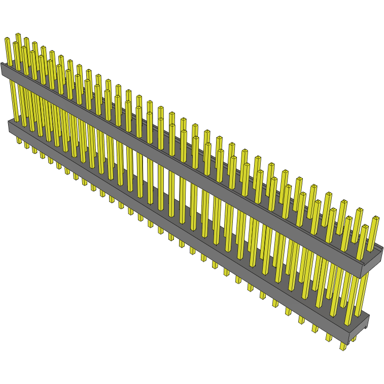 Samtec-DW-32-11-F-D-610 Embases de raccordement et réceptacles PCB Conn Board Stacker HDR 64 POS 2.54mm Solder ST Top Entry Thru-Hole Bulk