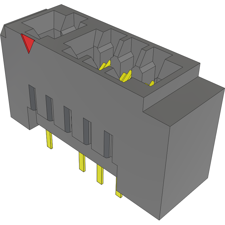 Samtec-MEC2-05-01-L-TH1-WT Raccordement de bord de carte Conn Card Edge SKT 10 POS 2mm Solder ST Thru-Hole Tube