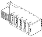 Molex-171089-1000 Cabezales del conector y receptáculos PCB Conn Board to Board RCP 5Power/25Signal POS 2mm/5.5mm/7.5mm Solder ST Top Entry Thru-Hole EXTreme Ten60Power Tray