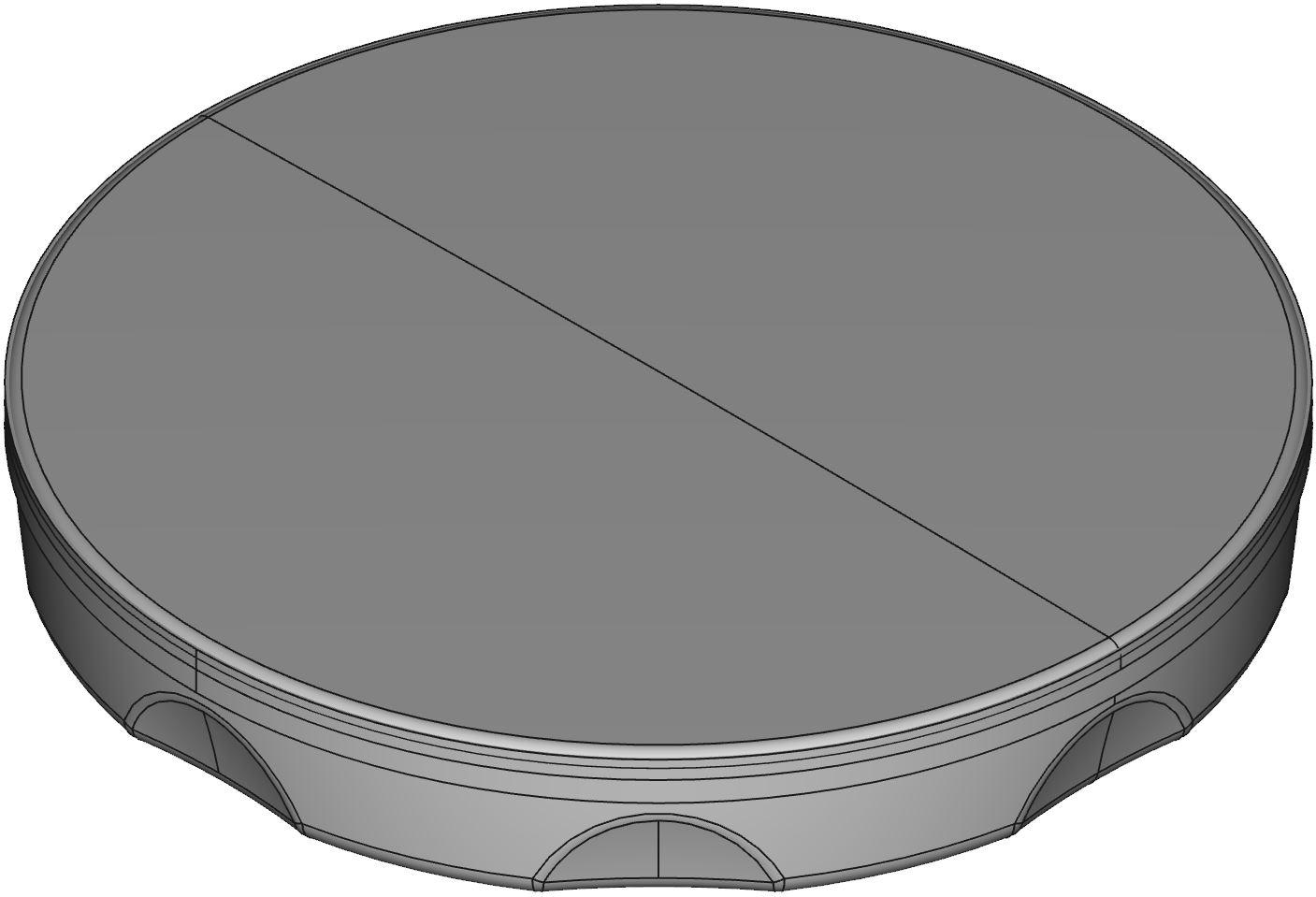Hammond Manufacturing-HP350PCLG Schalterzubehör Switch Access Round Hole Plug Push Button Switch