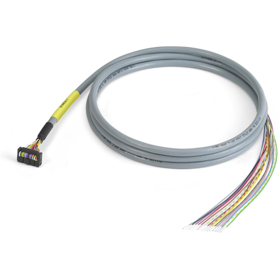 WAGO-706-100/1602-200 Flachband Kabelbaugruppen Ribbon cable, 16-pole/one free cable end, lenght 2 m