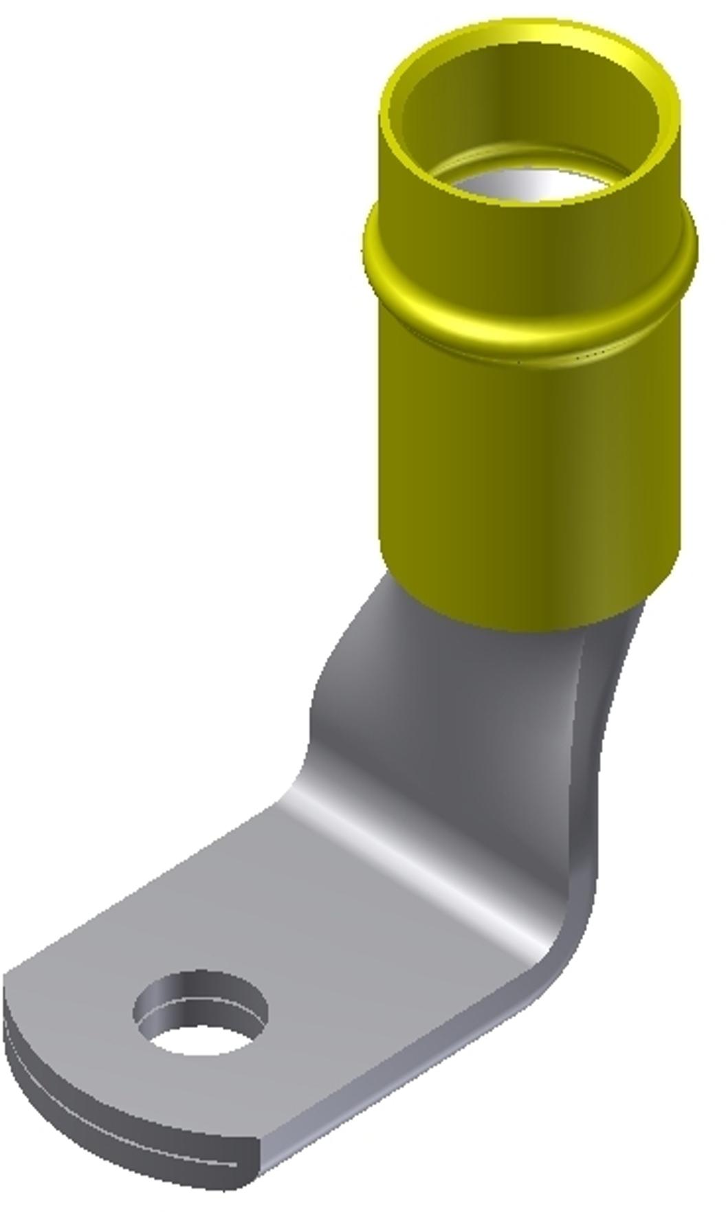 BURNDY-YAEV4C-RS2 Steckverbinderanschlüsse Lug Terminal 4AWG Copper Yellow 32.51mm Tin Carton