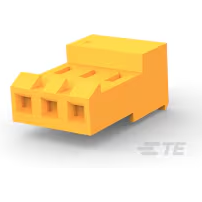 TE Connectivity-3-640426-3 Cabezales del conector y receptáculos PCB Conn IDC Connector F 3Power POS 3.96mm IDT RA Cable Mount Bag/Box