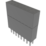Conn Elevated Socket SKT 16 POS 2.54mm Solder ST Top Entry Thru-Hole Tube