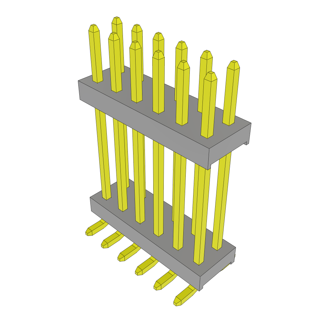 Samtec-TW-06-07-L-D-525-SM Piastre connettori e prese PCB Conn Board Stacker HDR 12 POS 2mm Solder ST Top Entry SMD Tube