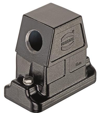 HARTING Technology Group-19397100548 Backshells Hood 90° 10B Shell Size Powder Die Cast Aluminum Screw Lock Han®