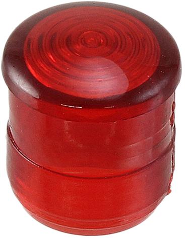 Visual Communications-CMC_321_RTP Optische Linsen Round Optical Lens Red Polycarbonate