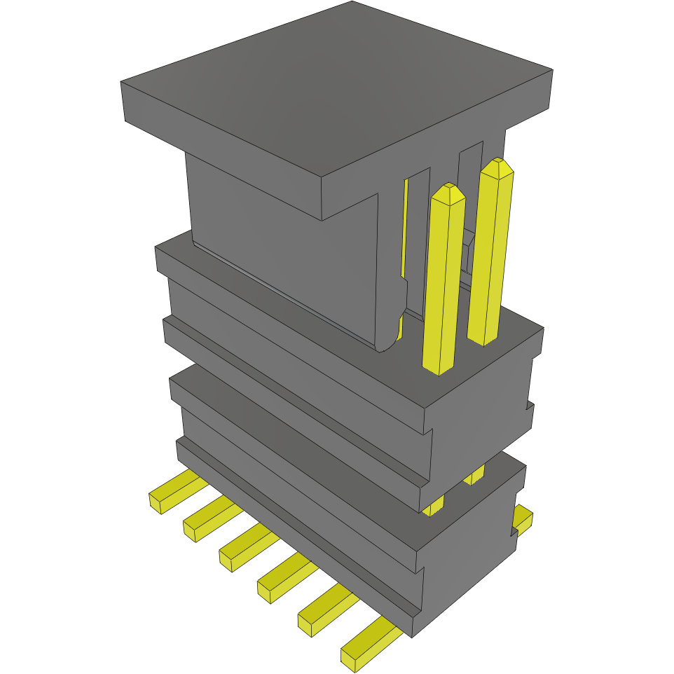 Samtec-FW-06-03-G-D-254-146-P-TR 连接器插头及 PCB 插座 Conn Board Stacker HDR 12 POS 1.27mm Solder ST Top Entry SMD FLEX STACK™ T/R