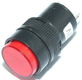Mallory Sonalert Products-FL1P-16NJ-1-R110V Panel Mount Indicators LED Panel Mount Indicator Uni-Color Red 1500mcd 2-Pin Bulk