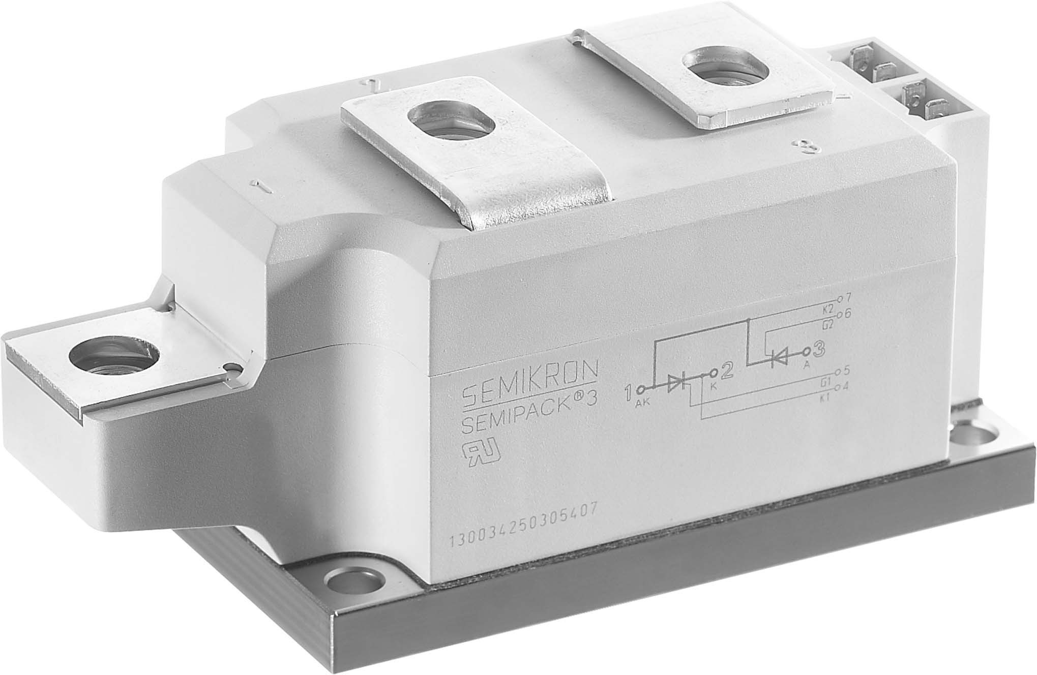 Semikron-SKKT250/16E SCR Modules SCR Module 1600V 9000A 7-Pin Case A-73b