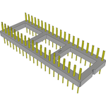 Conn DIP Adapter HDR 40 POS 2.54mm ST Thru-Hole Bulk