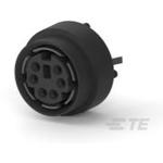 Conn Circular DIN SKT 6 POS Solder ST Thru-Hole 6 Terminal 1 Port Tray