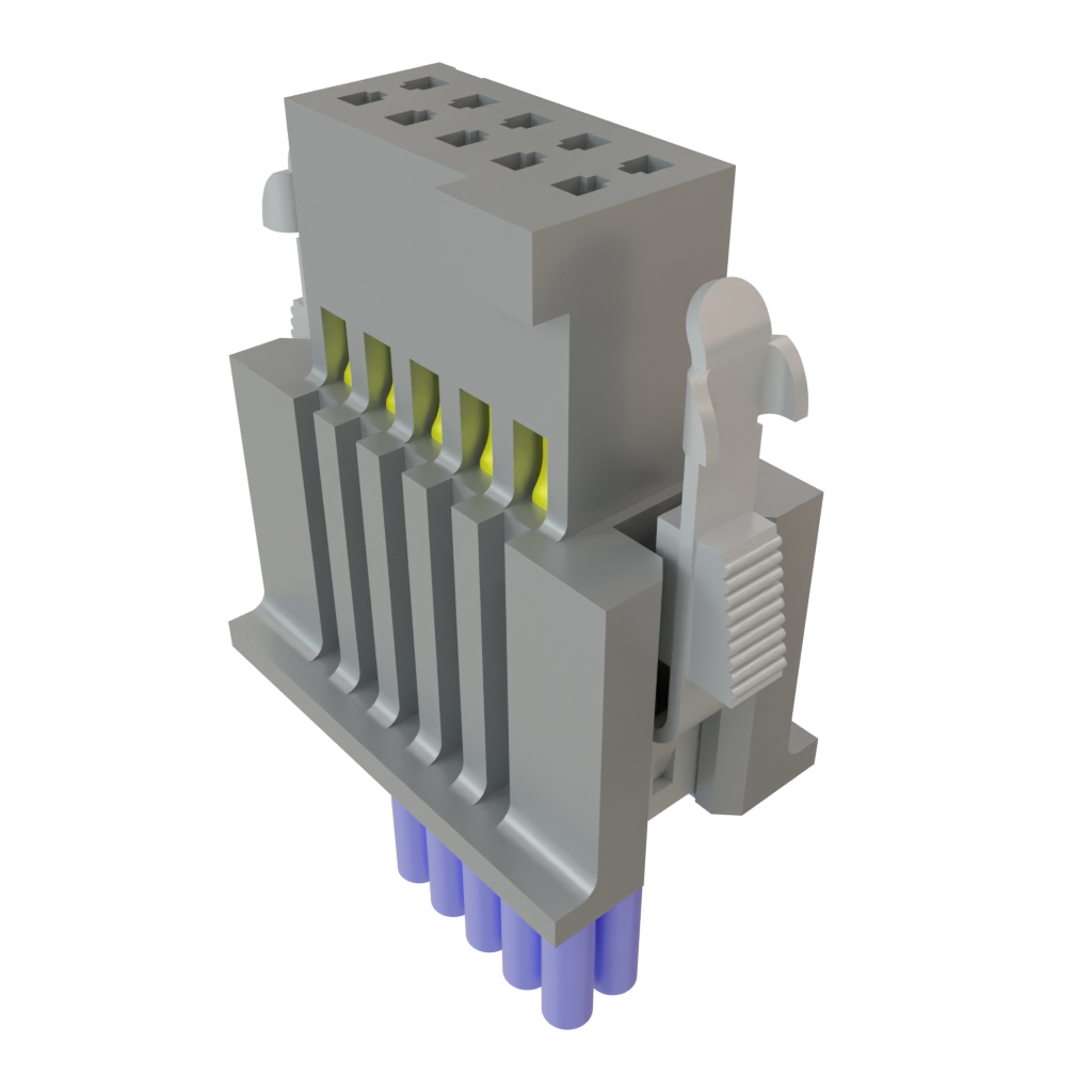 Samtec-SFSDT-05-28-H-08.00-SR Assemblage de câble autre Cable Assembly Discrete Wire 0.203m 28AWG Socket Strip 10 POS SKT Crimp TIGER EYE™ Layer