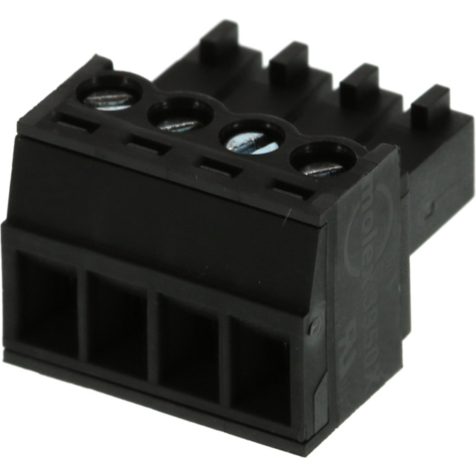 Molex-395000004 连接器接线板 Conn PC Terminal Block F 4 POS 3.5mm Screw RA Cable Mount 8A/Contact Eurostyle™