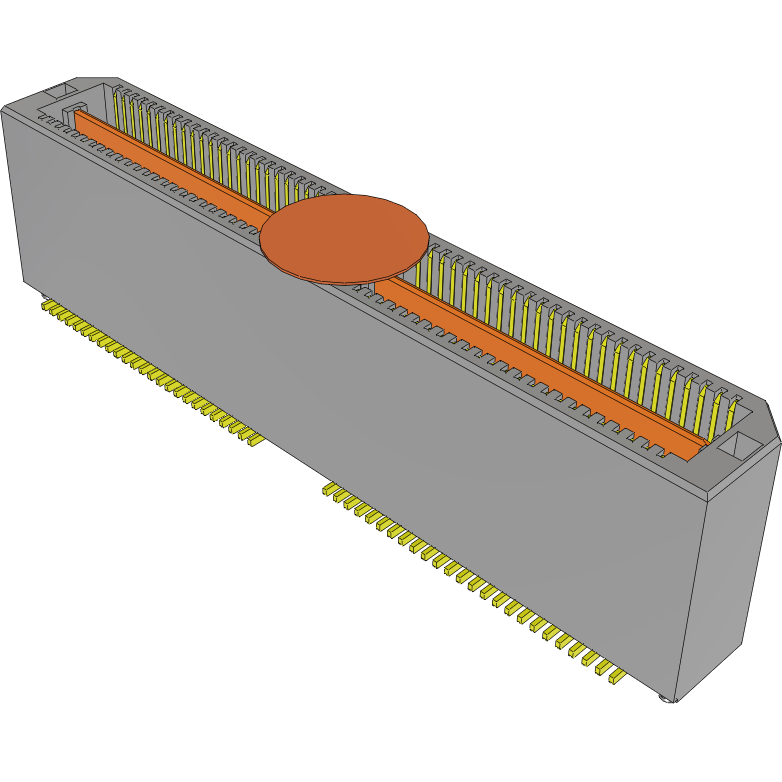 Samtec-QTS-050-03-H-D-A-K-TR Cabezales del conector y receptáculos PCB Conn Micro High Speed Terminal Strip HDR 100 POS 0.635mm Solder ST SMD T/R
