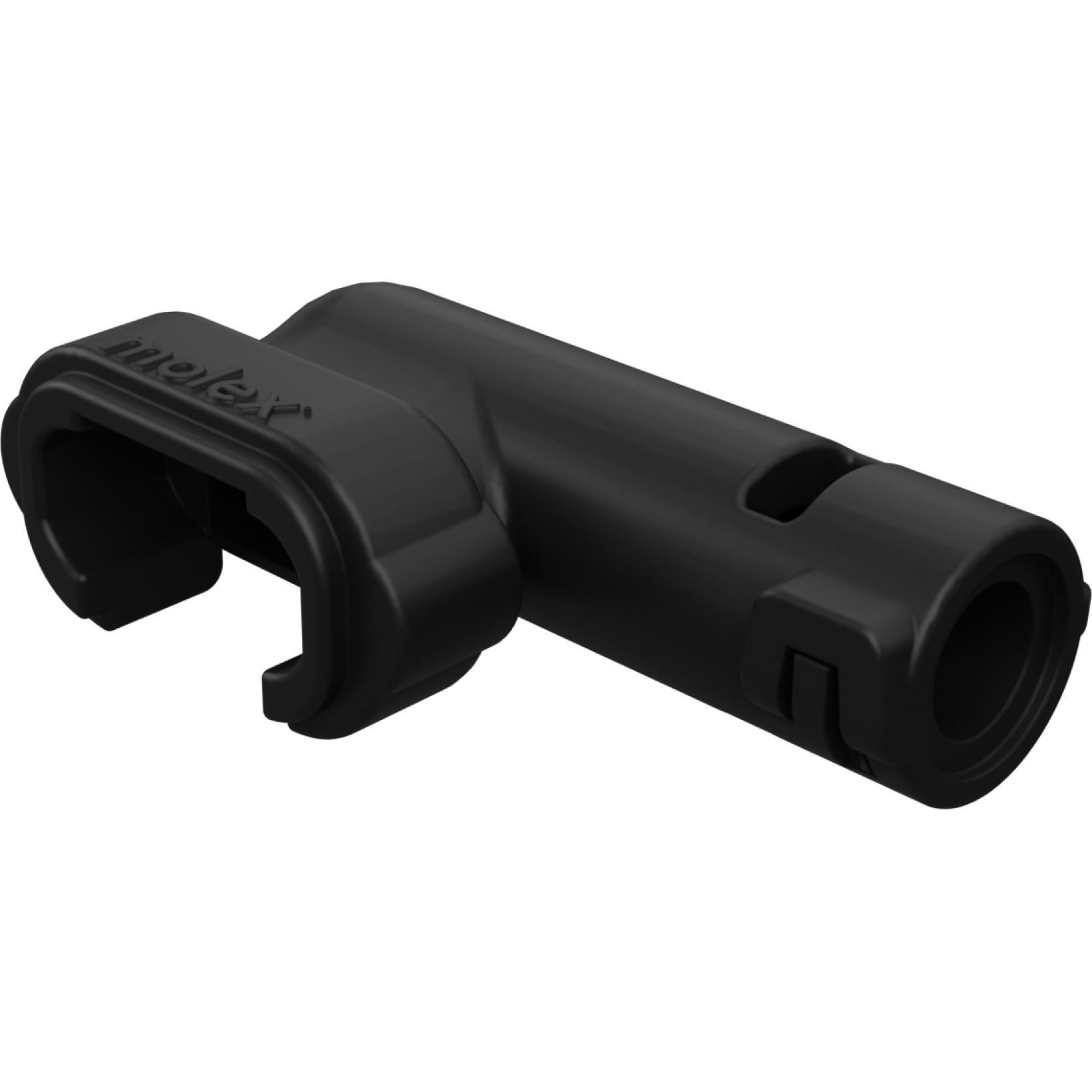 Molex-1600914220 Kabelzubehör MXP120™ Wire Dress Cover, Exit Direction Left, Flange Size NW 7.5, with Cable Tie Access, 4 Circuits