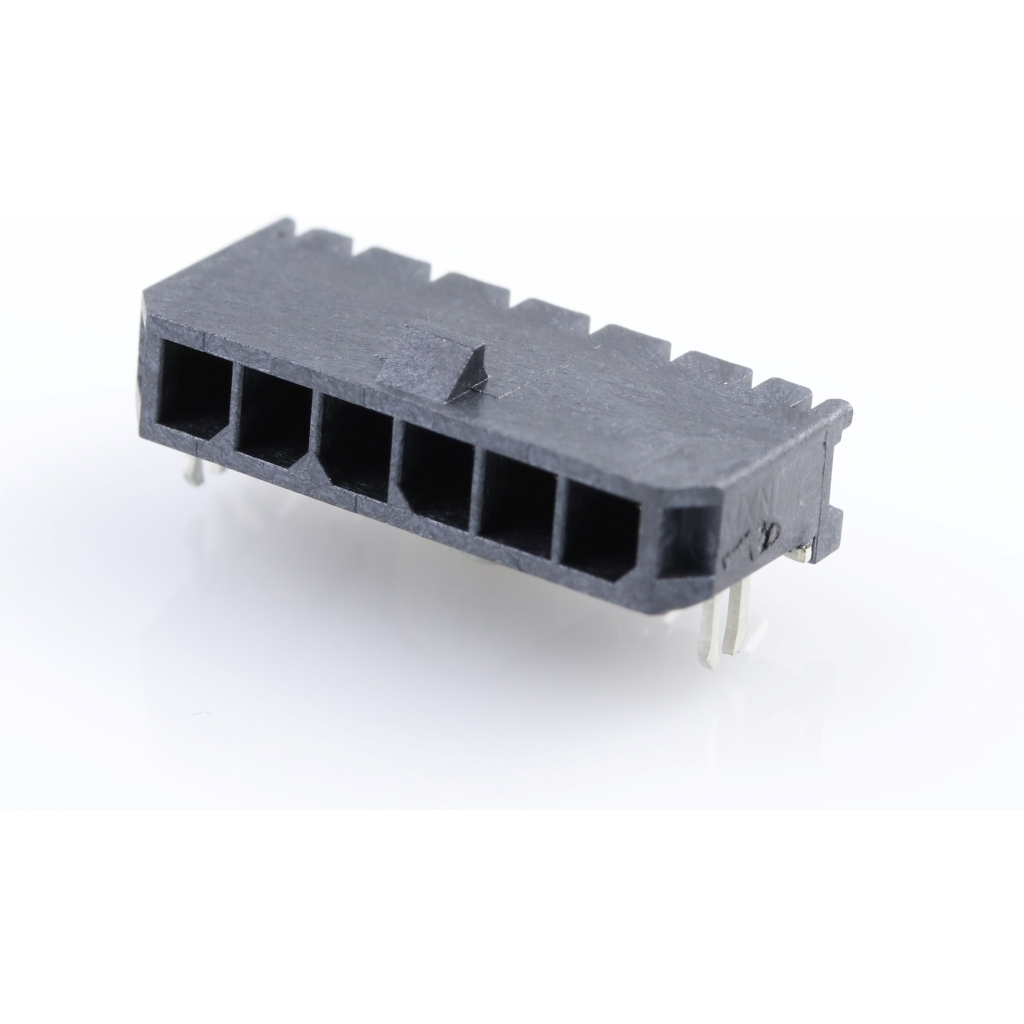 Molex-0436500609 Steckverbinderleisten und Leiterplattenbuchsen Conn Wire to Board HDR 6Power POS 3mm Solder RA Side Entry SMD Micro-Fit 3.0 T/R