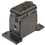 Surface Mount Housing 90° 6B Shell Size Powder Die Cast Aluminum Screw Lock Han®