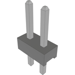 Conn Unshrouded Header HDR 2 POS 2mm Solder ST Top Entry Thru-Hole Bulk