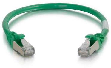 Legrand-27269 Cable Assembly AC Power AC Power 25ft Cat5e Snagless Shielded (STP) Ethernet Network Patch Cable - Green