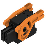 Weidmuller-1278230000 Blocs de raccordement de terminaux Conn Plug-in Terminal Block F 4 POS 3.5mm Push-In Spring RA Cable Mount 9.5A Box