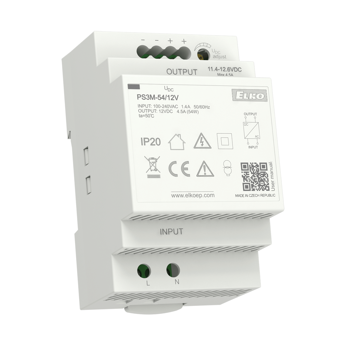 ELKO EP North America-PS3M-60/24V AC-DC-Spannungsversorgung AC/DC Power Supply Single-OUT 24V 2.5A 60W