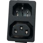 IEC Male Inlet/Outlet, Snap-In Panel Mount