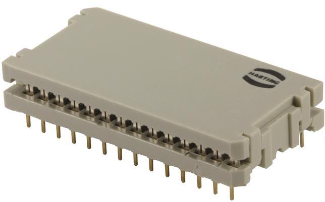 HARTING-09170409622 Steckverbinderleisten und Leiterplattenbuchsen Conn IDC Connector M 40 POS 2.54mm IDT RA Side Entry Cable Mount