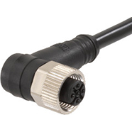 Molex-804S01BS1M010 null Cable Assembly Circular 1m 22AWG M12 Circular 4 Right Angle