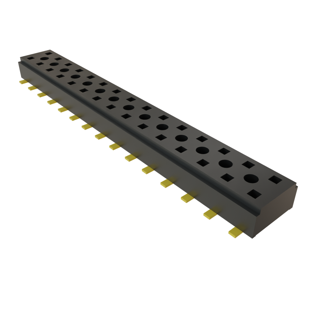 Samtec-CLT-115-02-G-D-A Cabezales del conector y receptáculos PCB Conn Socket Strip SKT 30 POS 2mm Solder ST Top Entry SMD TIGER CLAW™ Tube