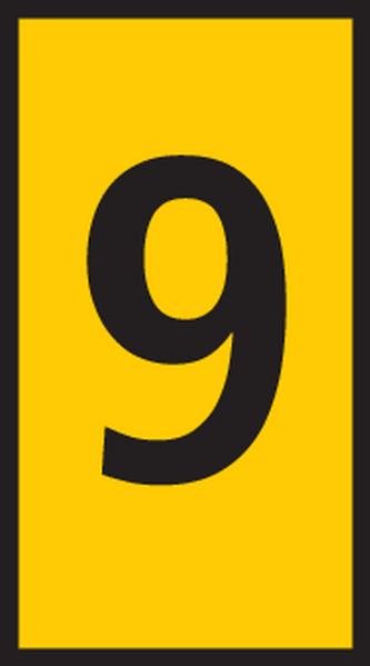 HellermannTyton-561-03694 Kabelmarkierungen Cable Markers Pre-Marked Snap On Polyamide 6/6 Yellow Box