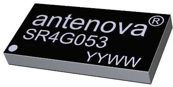 Antenova-SR4G053 Antena Antenna GPS -1.7dBi Gain 1249MHz/1609MHz 6-Pin SMD