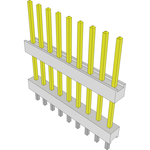 Conn Board Stacker HDR 9 POS 2.54mm Solder ST Top Entry Thru-Hole Bulk