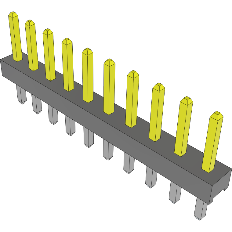 Samtec-TMM-110-03-L-S Steckverbinderleisten und Leiterplattenbuchsen Conn Unshrouded Header HDR 10 POS 2mm Solder ST Top Entry Thru-Hole Bulk