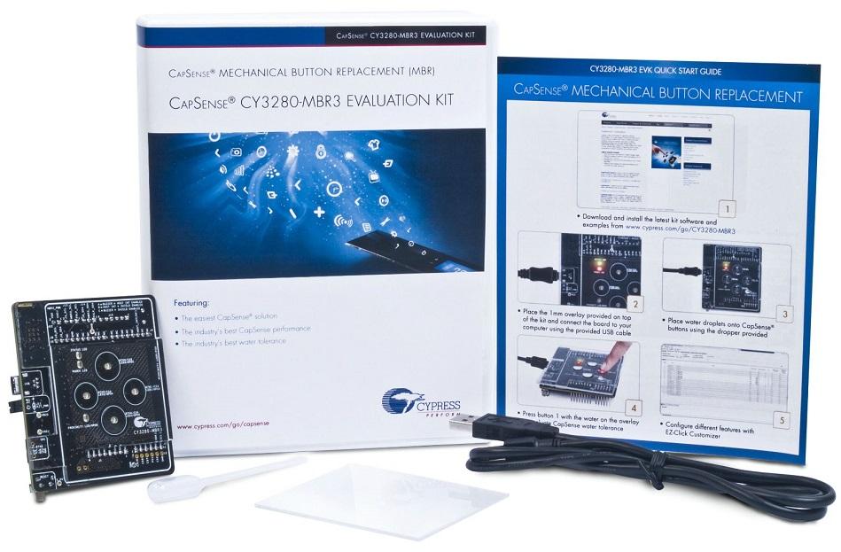 Infineon Technologies AG-CY3280-MBR3 Development Kits and Tools CY8CMBR3116 Touch Screen Controller Evaluation Kit