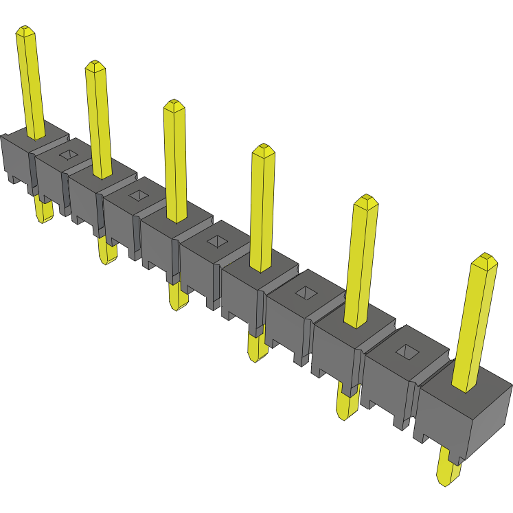 Samtec-TSW-206-07-T-S Steckverbinderleisten und Leiterplattenbuchsen Conn Unshrouded Header HDR 6 POS 5.08mm Solder ST Top Entry Thru-Hole Bulk