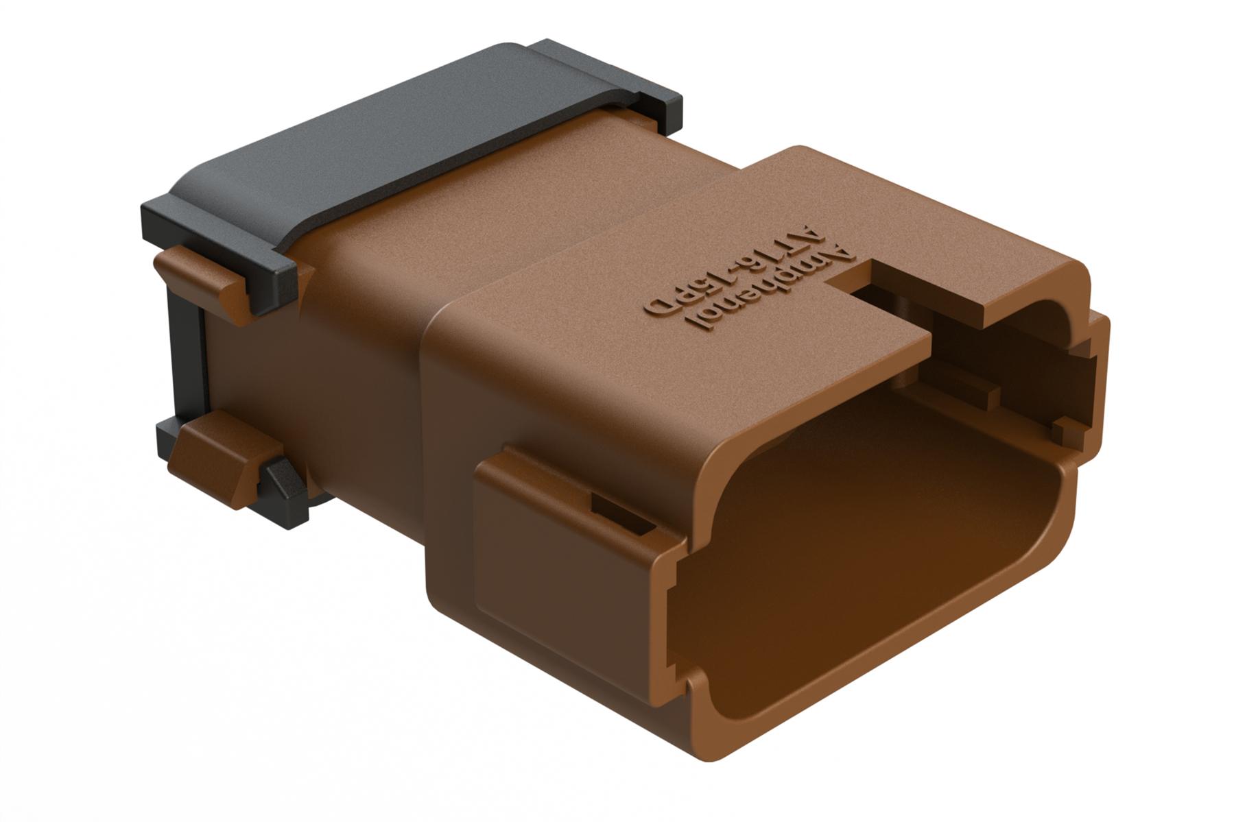 Amphenol-AT16-15PD-EK02 Einzeladersteckverbinder, Gehäuse Conn Housing M 15 POS Crimp ST Cable Mount Brown Box