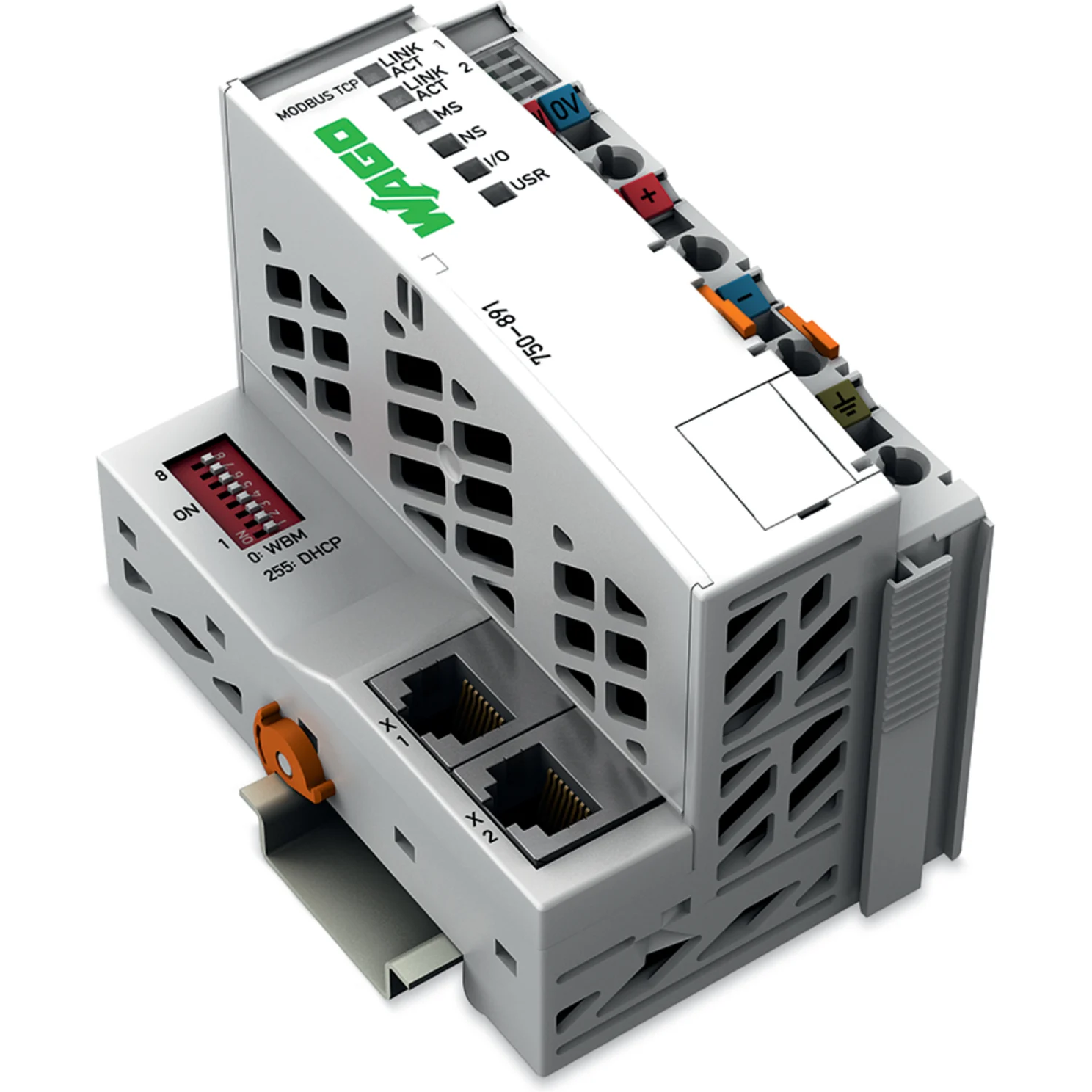 WAGO-750-891 Specialized Interfaces Controller Modbus TCP, 4th generation, 2 x ETHERNET