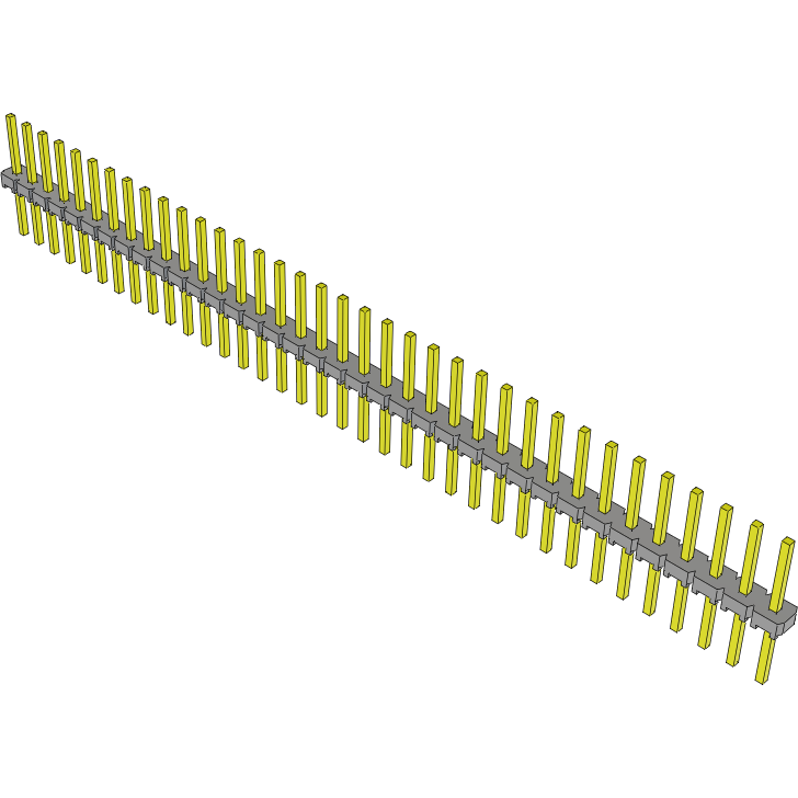 Samtec-MTLW-136-08-T-S-250 Steckverbinderleisten und Leiterplattenbuchsen Conn Unshrouded Header HDR 36 POS 2.54mm Solder ST Top Entry Thru-Hole Bulk