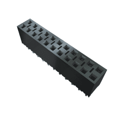 Samtec-BCS-102-LM-S-TE Cabezales del conector y receptáculos PCB Conn Socket Strip SKT 2 POS 2.54mm Solder ST Top Entry Thru-Hole TIGER CLAW™ Layer