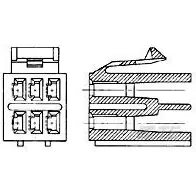 TE Connectivity-103367-2 Custodia filo connettore dedicato Conn Housing RCP 14 POS 5.08mm Crimp ST Cable Mount Black