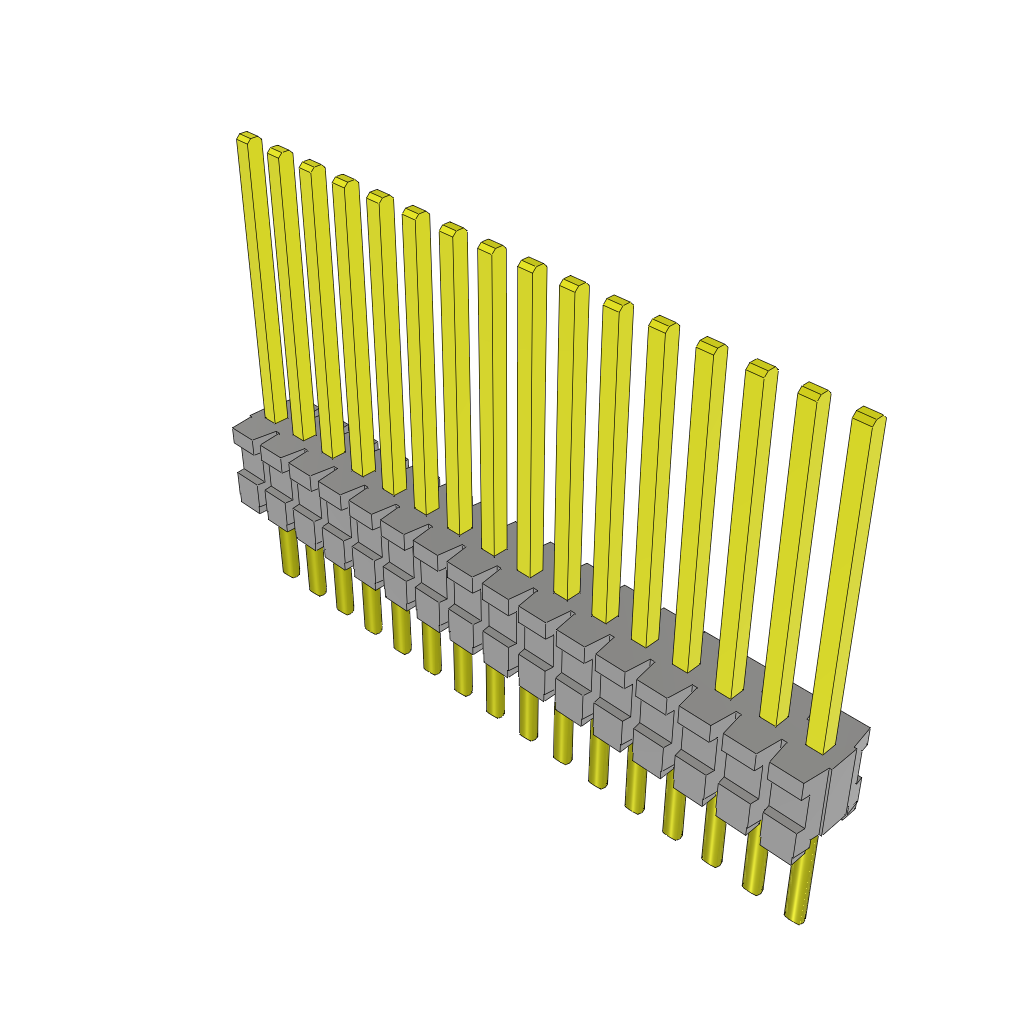 Samtec-TMS-116-54-L-S Connector Headers and PCB Receptacles Conn Unshrouded Header HDR 16 POS 1.27mm Solder ST Top Entry Thru-Hole Tube