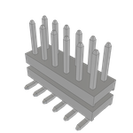 Conn Board Stacker HDR 12 POS 2mm Solder ST Top Entry SMD Tube