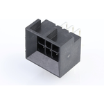 Conn Wire to Board HDR 6 POS 3mm Solder RA Side Entry Thru-Hole Tray