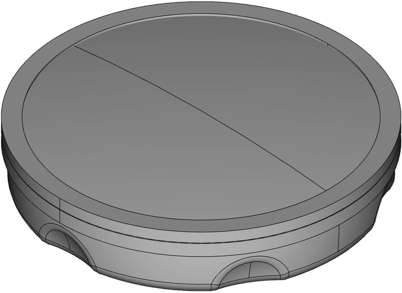 Hammond Manufacturing-HP150PCGY Schalterzubehör Switch Access Round Hole Plug Push Button Switch