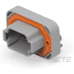 TE Connectivity-DT13-08PA Steckverbinder, rechteckig Conn Rectangular PIN 8 POS 5.46mm Solder RA Thru-Hole Package