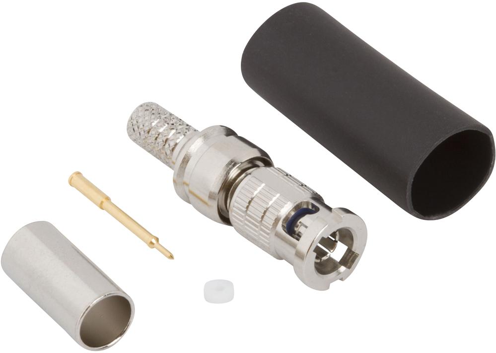 Amphenol RF-034-5017 射频连接器 Conn HD-BNC 0Hz to 6GHz 50Ohm Crimp ST Cable Mount PL Gold Bag