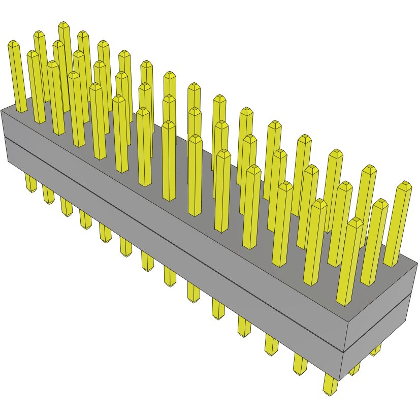 Samtec-TW-14-09-S-T-160-100 Steckverbinderleisten und Leiterplattenbuchsen Conn Board Stacker HDR 42 POS 2mm Solder ST Top Entry Thru-Hole Bulk