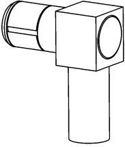 Radiall-R199006213W RF-Steckverbinder Conn MOEBIUS 0Hz to 6GHz 50Ohm Crimp RA Cable Mount PL Nickel Phosphorous Gold