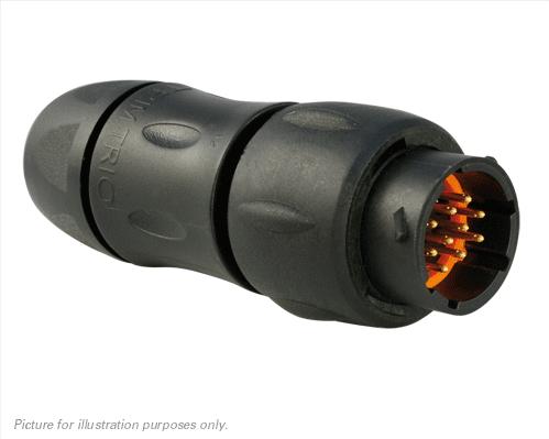 SOURIAU-UTS1JC1210P Conector circular Conn Circular PIN 10 POS Crimp ST Cable Mount 10 Terminal 1 Port